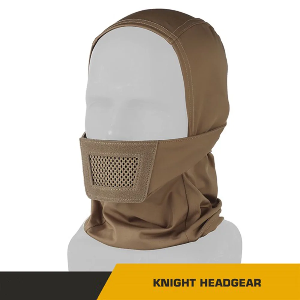 Knight-Tactical Full Face Mask, Anti Wind and Dust Protection Headgear, Outdoor Cycling, Hiking