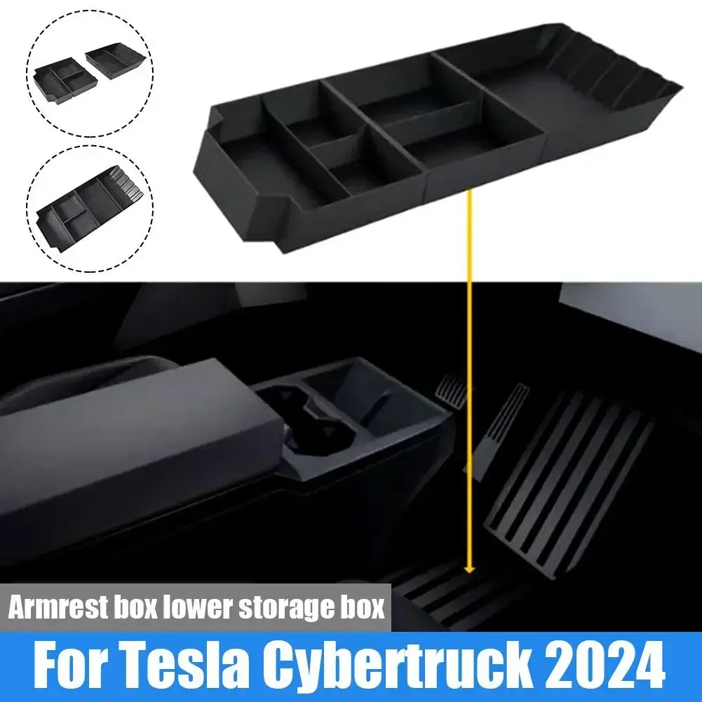 

Suitable for Tesla Cybertruck central control storage box Cyber pickup armrest box lower storage box storage organization B6B1