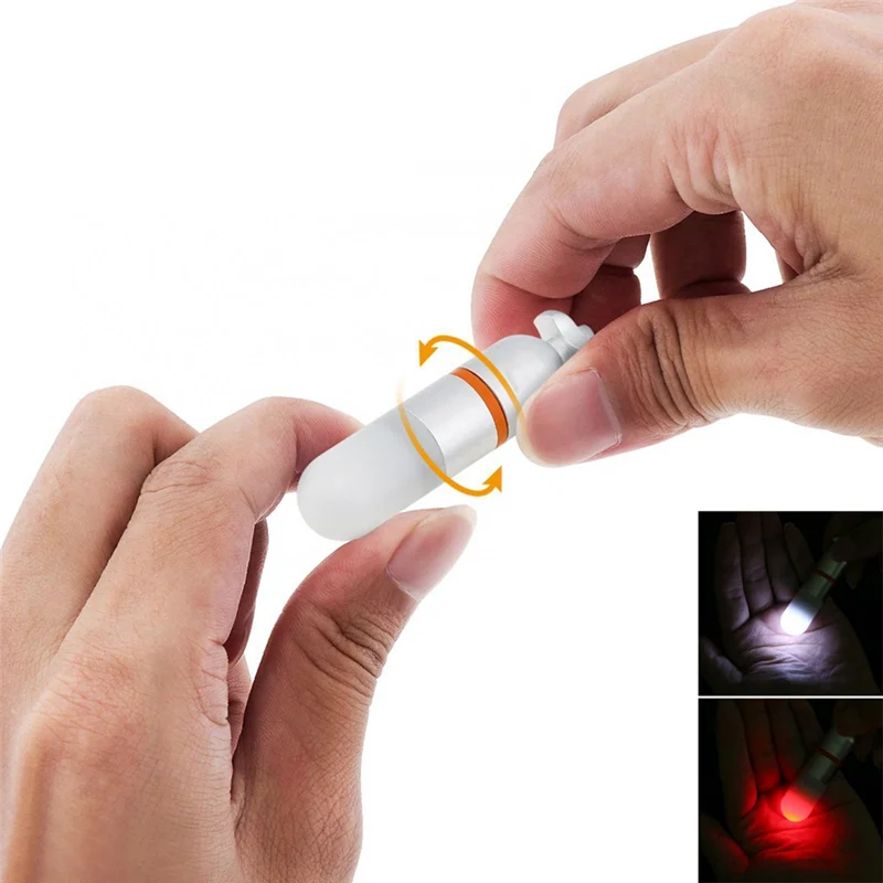 Mini Underwater 150M Scuba Tank Light Dive Flashing Marker Light LED Night White 1 PCS