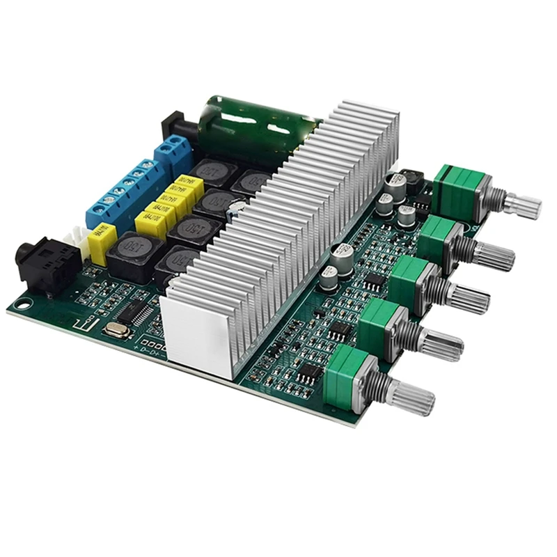 TPA3116 High Power Bluetooth Amplifier Board 2.1 Channel High Power Bluetooth 5.0 Audio Amplifiers DC12V-24V 2X50W+100W