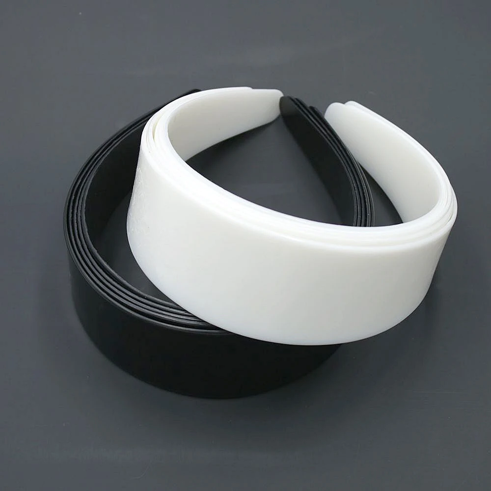 2pcs/5pcs/10pcs/47mm Wide Hair Band Girl Plastic Headband Women Diy Handmade Tool White Black Hair Jewelry Without Teeth