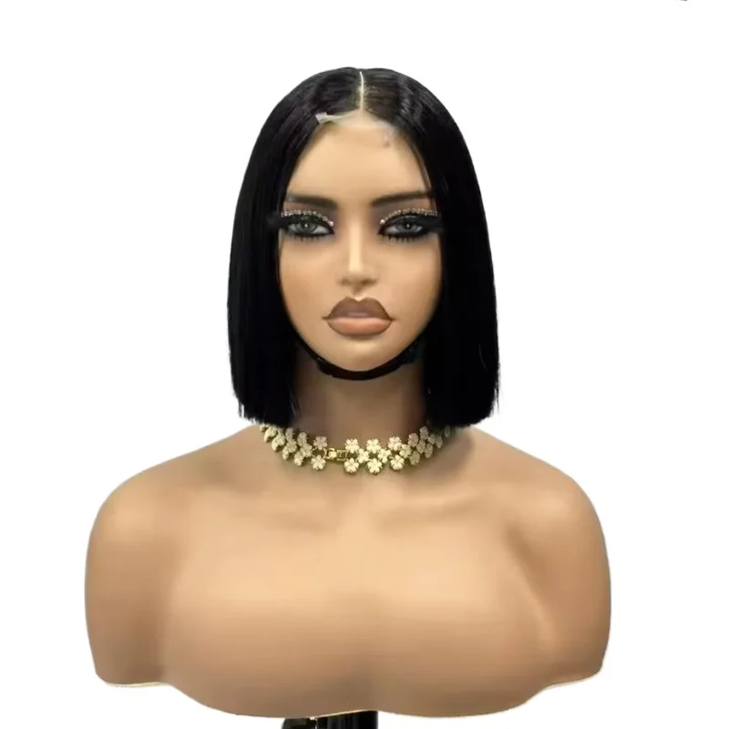 

Super high quality sealing super double pull Vietnamese hair short wave wig