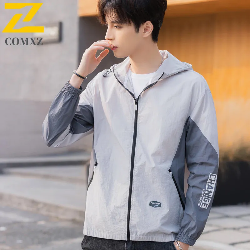 EiAO Men's Sun Protection Shirt UPF50+ Ultra-Light Breathable Fishing Jacket for Hiking Camping Water-Resistant UV Cut Outerwear