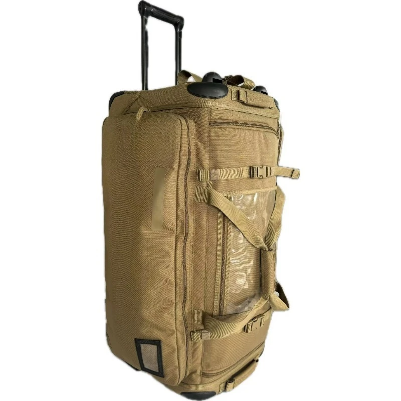 Outdoor camping roller trolley large capacity travel bag duffel bag backpack