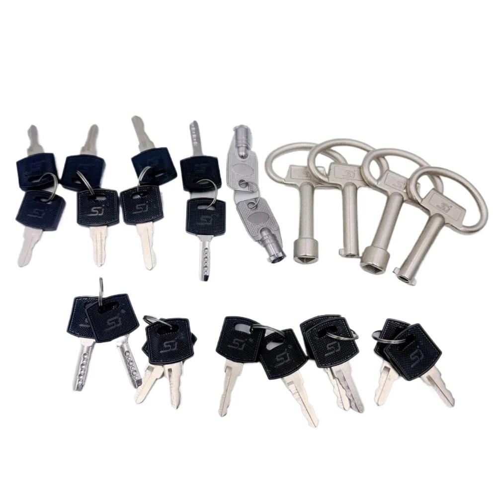 10 قطعة قفل خزانة قفل الباب مفتاح صندوق توزيع خزانة صندوق من الفولاذ المقاوم للصدأ خزانة كلمة واحدة الثلاثي مربع MS705/828 مفتاح