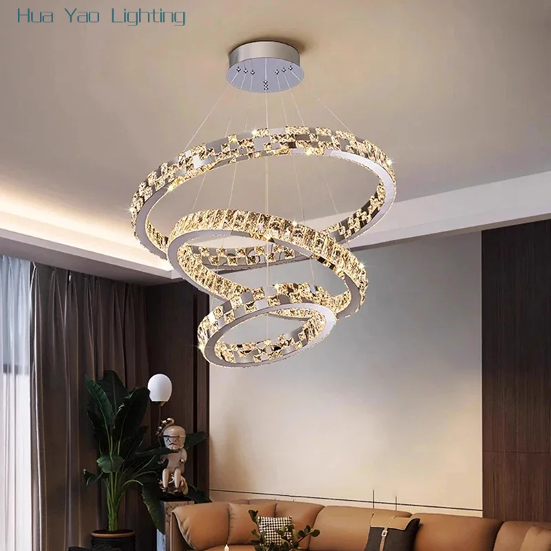 

Modern Crystal stair chandelier lights indoor lighting Ceiling lamp hanging light led Chandeliers for living room indoor lightin