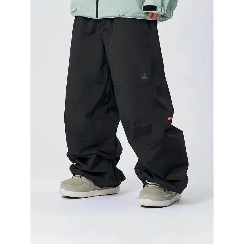 

3L Ski Pants Women's Snowboard Warm Winter Waterproof Double Board Professional Loose Men's Snow
