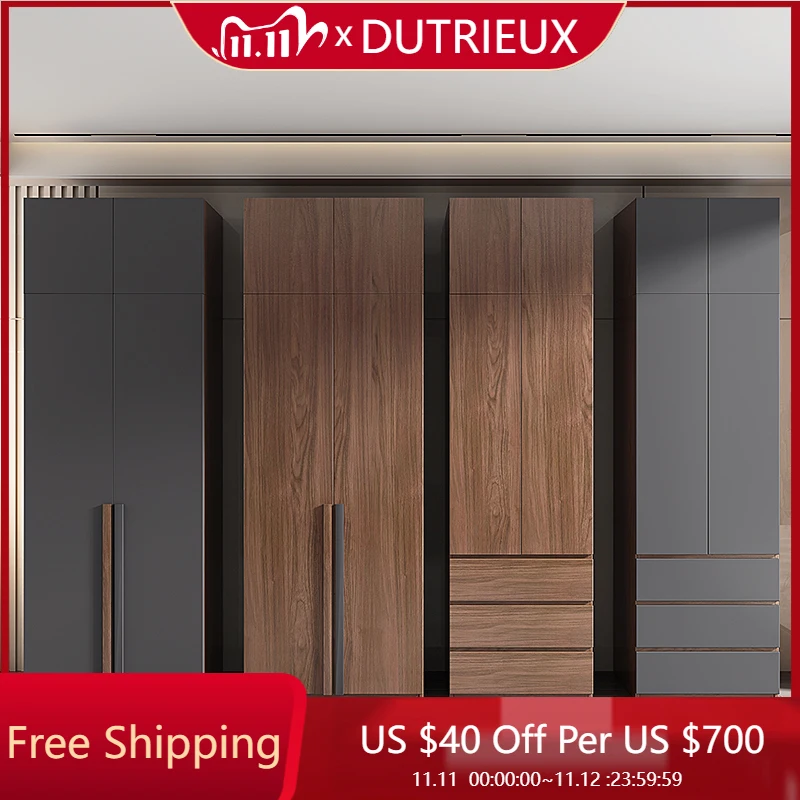 

Скандинавский деревянный шкаф, перегородки для хранения, органайзер, шкаф для спальни, тканевые полки для одежды, минималистичная мебель для отеля Ropero