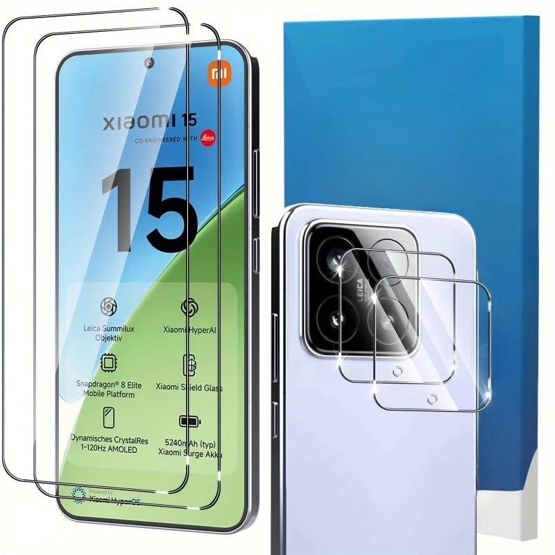 2+2Pcs Tempered Gla…