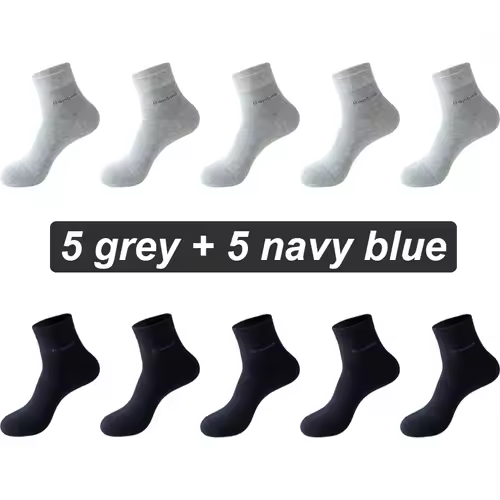 10Pairs Bamboo Fiber Socks Men Casual Business Anti-Bacterial Comfortable Breatheable High Quality Sock Male Plus Size EU38-46 - Image 21