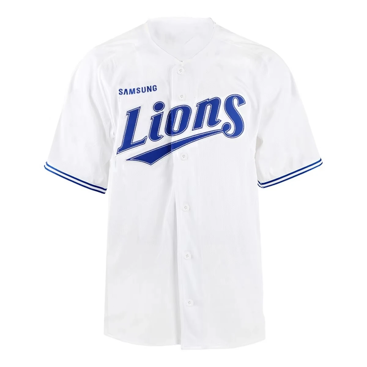 Sommer Frühling 2025, neu eingetroffen, Stil Samsung Lions Replik, Baseball-Trikot, Mann und Frau, lässiges Sport-Shirt, modische Top-Kleidung