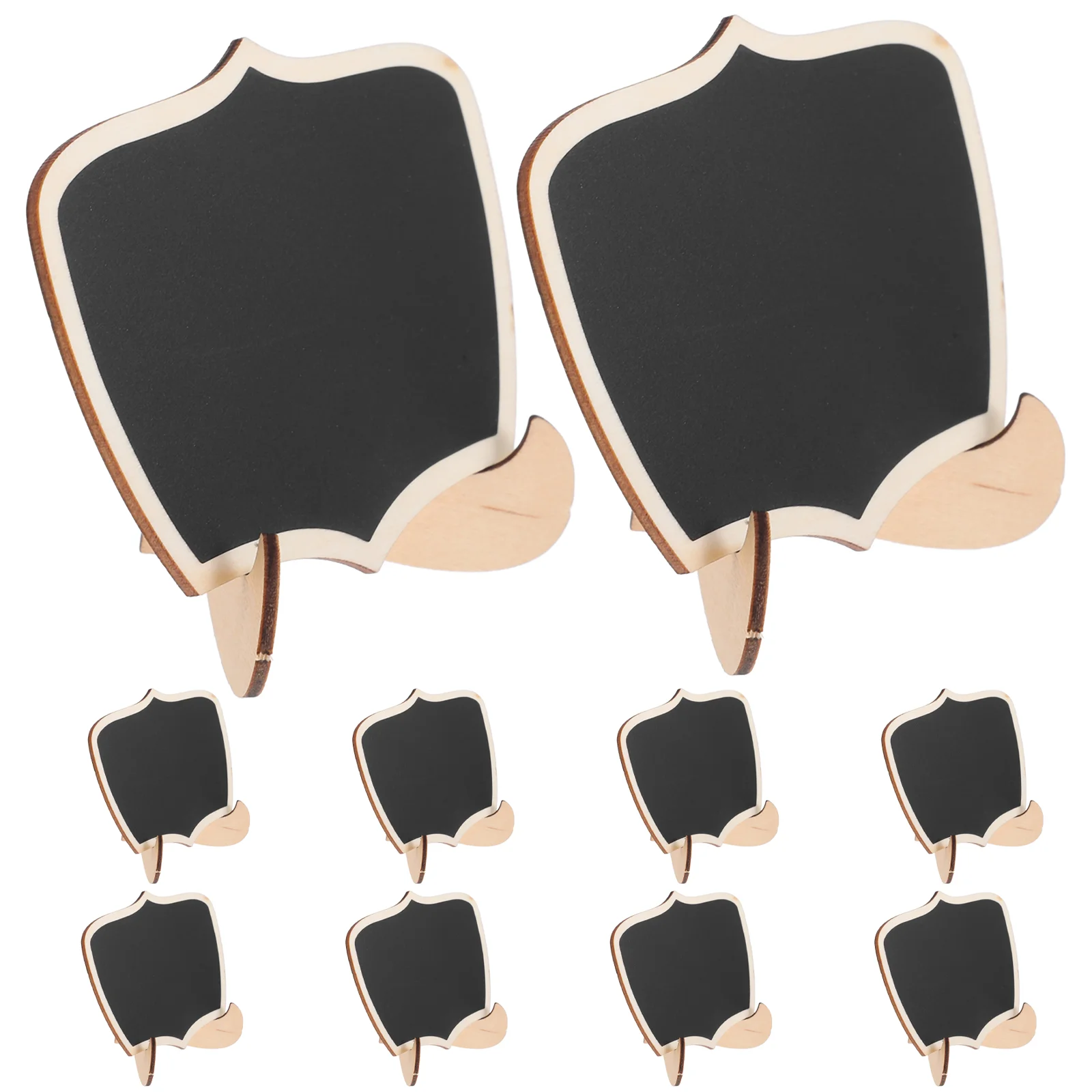 10 Pcs Buffet Small Wooden Blackboard Banquet Birthday Decoration for Girl Food Labels Party