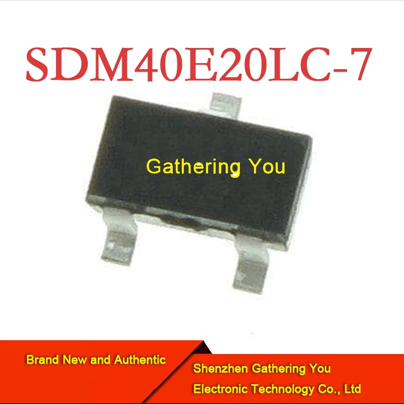 SDM40E20LC-7 SOT23 La diode Schottky et le redresseur Tout neuf Authentique