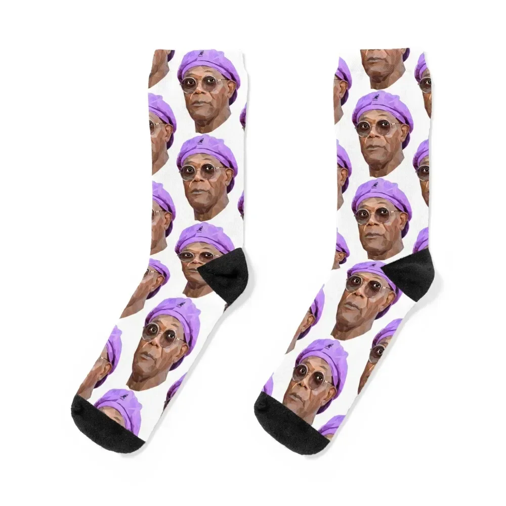 Samuel L. Jackson Socks with print hiking Stockings compression Socks Girl Men's