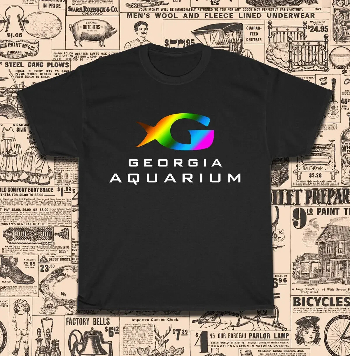 New Georgia Aquarium Logo Men's T-Shirt American Size S-5Xl T-Shirt