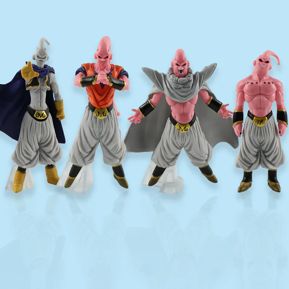 1/8pcs/Set Dragon Ball ZERO Majin Buu Figurine DBZ Figure Super Saiyan Action Figures Collection PVC Model Statue Children Gifts image 5
