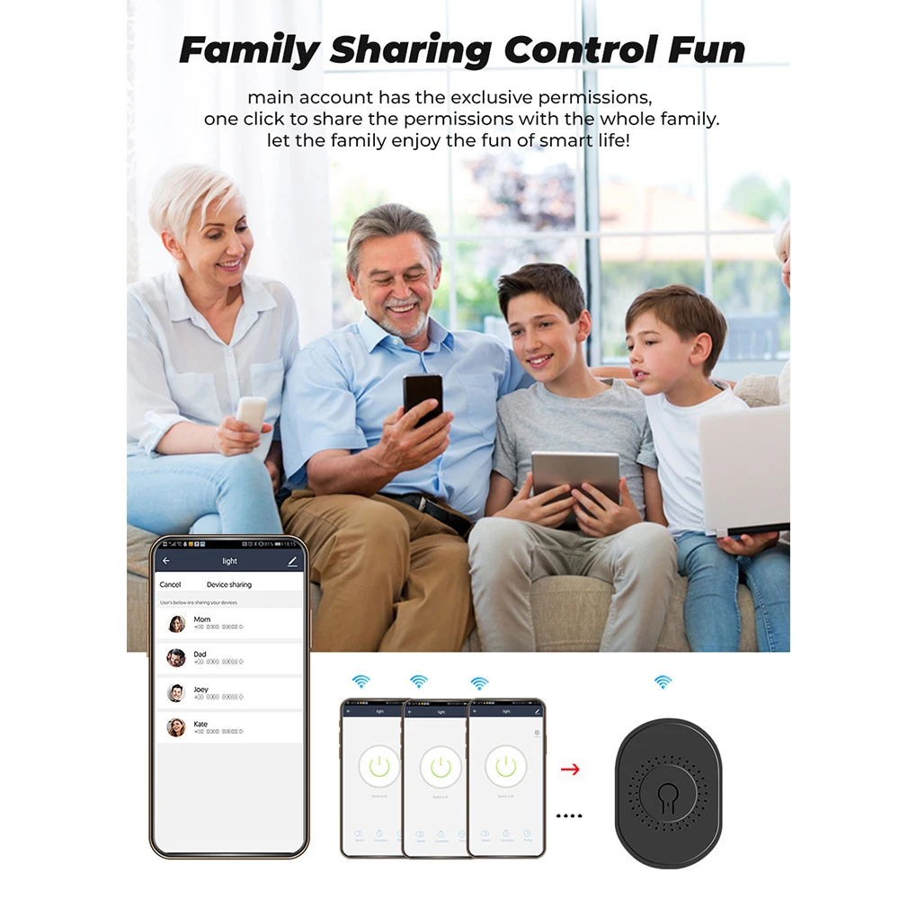 16A Smart Life Tuya Wifi Fan Switch Speed Controller Tuya Remote Fan Various Speed Control Work with Google Home Assistant Alexa