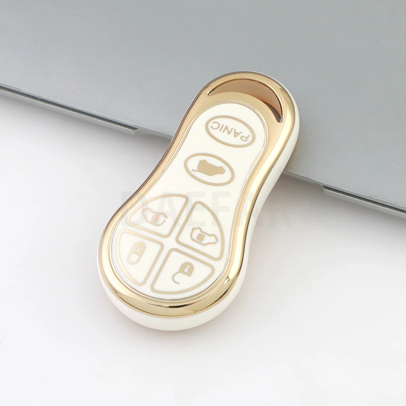 6 Buttons TPU Car Entry Remote Key Shell Fob Case For Chrysler Voyager Cruiser For Dodge Ram Dakota Jeep Cherokee Keyless