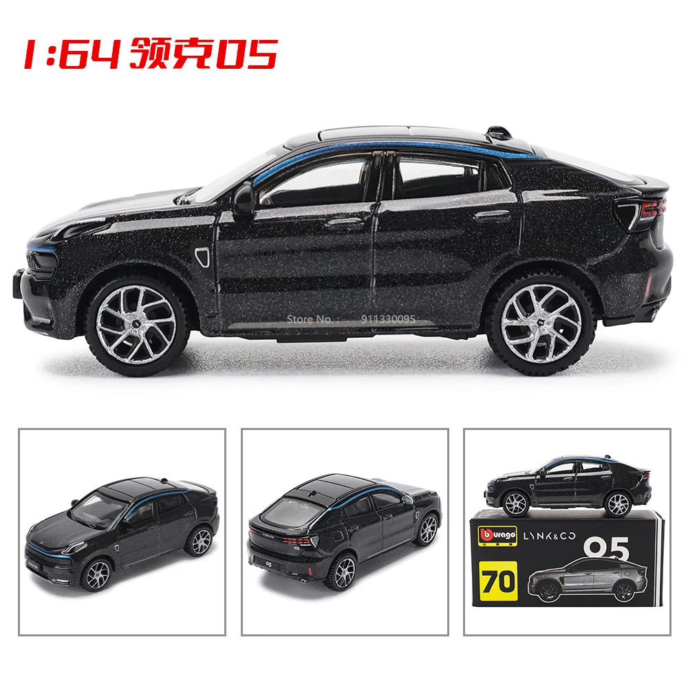 Bburago 1:64 LYNK model simulation of collar alloy Micro high precision model Car Model Collection Kids Xmas Gift Toys for Boy