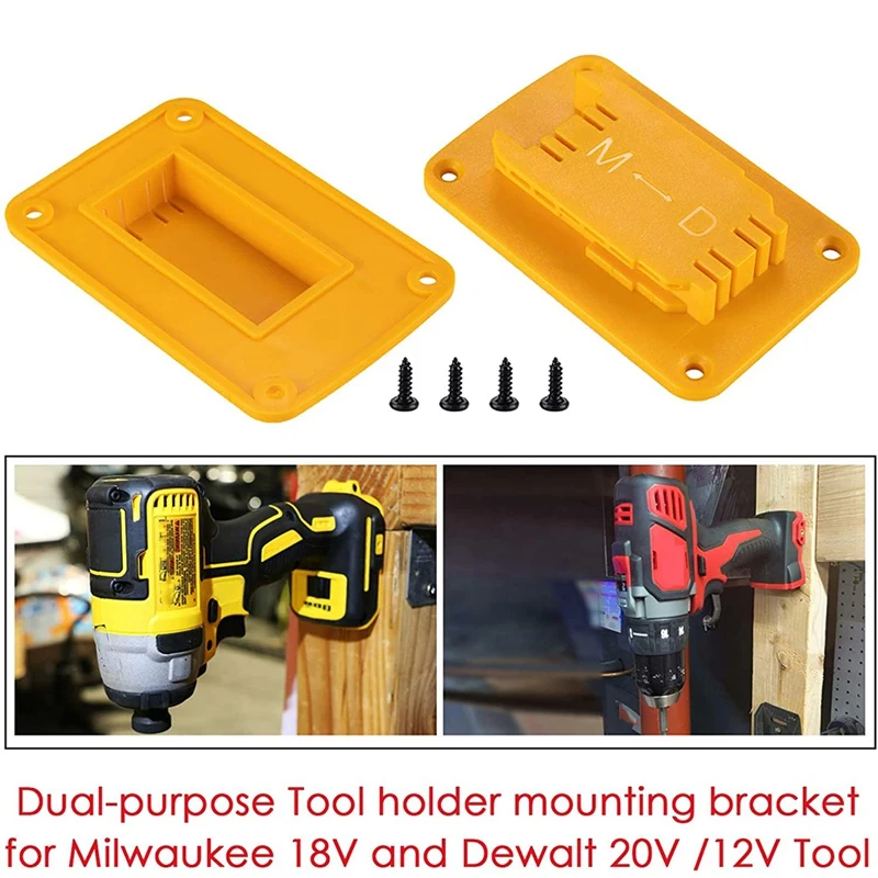 3 paquetes de soporte de herramientas para taladro Dewalt de 20V y 12V apto para colgador de portaherramientas M18 (lote de 3)