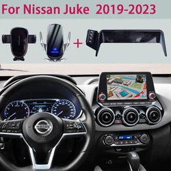 For Nissan Juke 2019 2020 2021 2022 2023 Car Phone Holder Screen Fixed Fast Wireless Charging Stand Car Mobile Phone Mount Base
