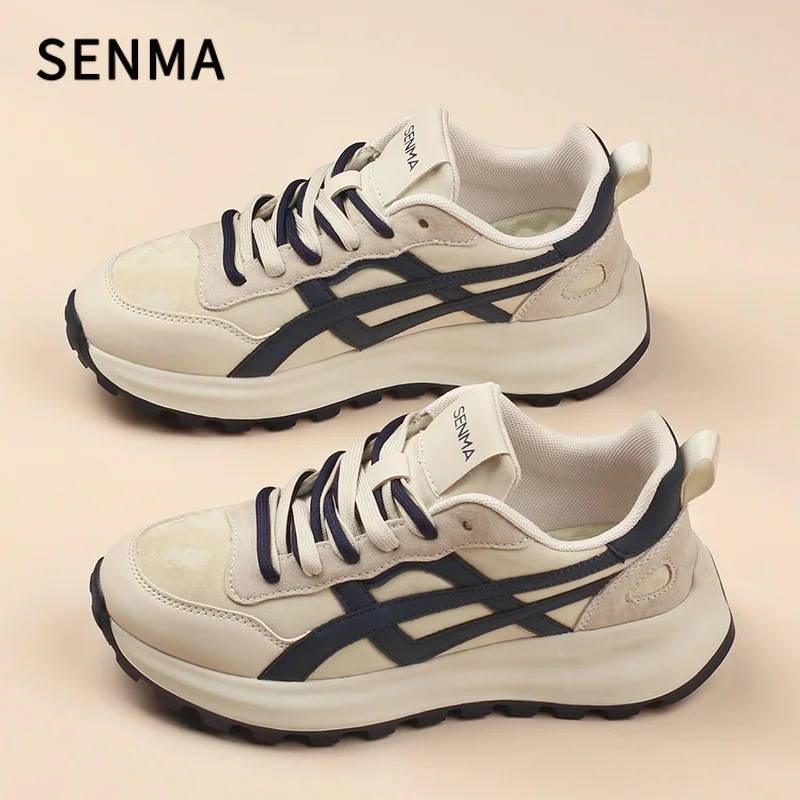 

SENMA Men's Shoes 2025 Autumn/Winter Sports&Leisure Shoes Couple Thick Bottom Versatile Casual Sneakers Tennis Men Running Shoes
