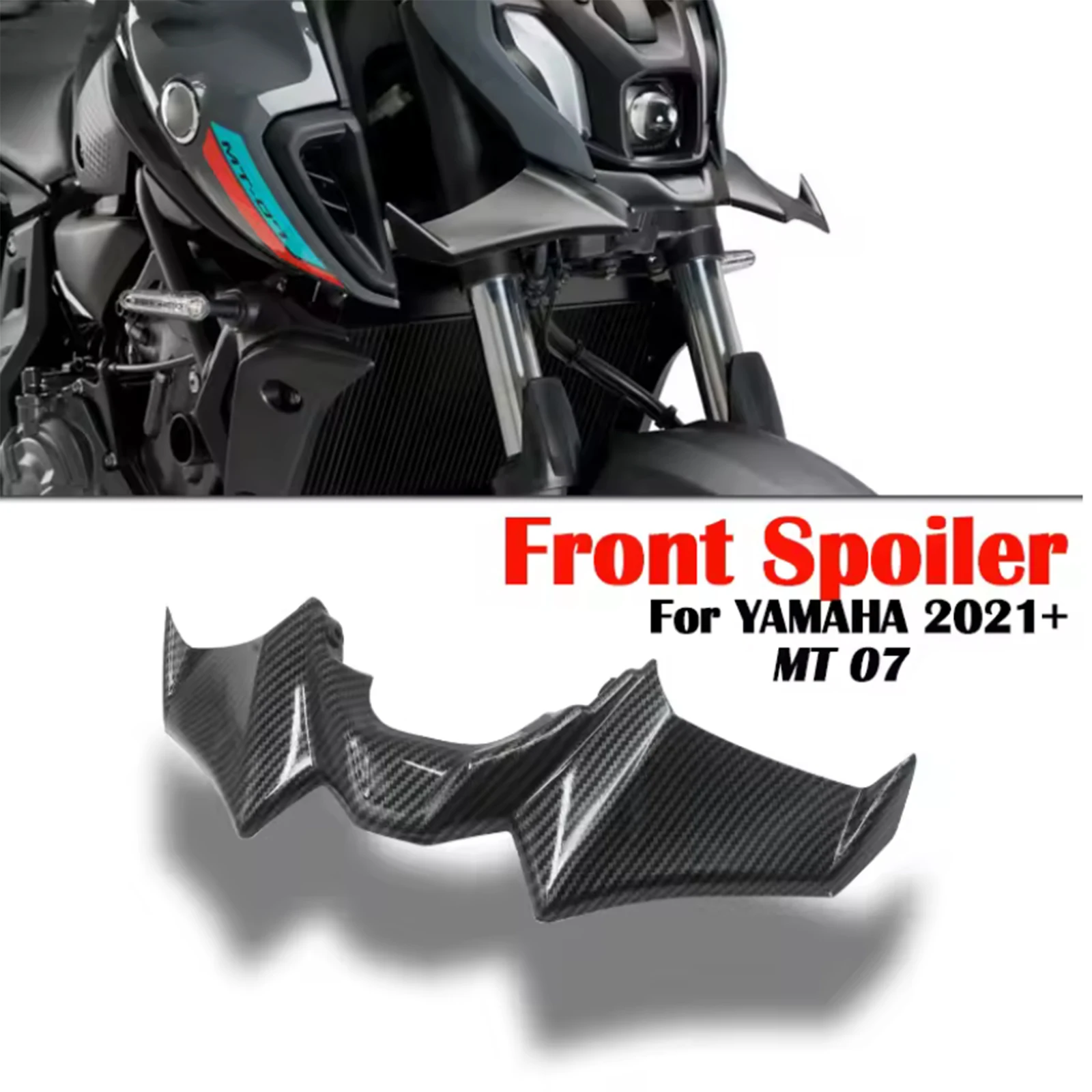 

For YAMAHA MT-07 SP MT 07 21-24 MT07 21-23 Motorcycle Sport Downforce Naked Front Spoilers Aerodynamic Wing Deflector
