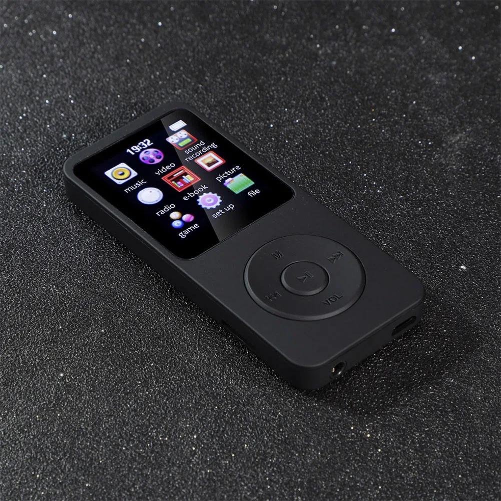 مشغل MP3 MP4 متوافق مع بلوتوث 5.0 مشغل MP3 رياضي بشاشة ملونة 1.8 بوصة مشغل موسيقى ستيريو مع الكتاب الإلكتروني/راديو FM/التسجيل