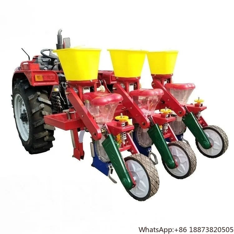 

Cheap Tractor Mounted 3 Point Hitch Transplanters 3 Rows Planter Corn Seeder With Fertilizer