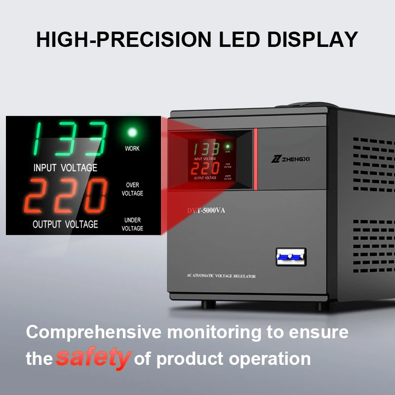 OEM LCD Display 1kva 2kva 3kva 5kva avr 220v ac automatic Input Voltage 80V-260V voltage regulators/stabilizers