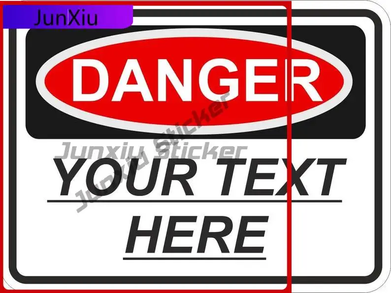 

Danger Personalised Custom Name Text Funny Window Laptop Fade Resistant Vehicle Decor Vinyl Decal For Car Truck SUV Window