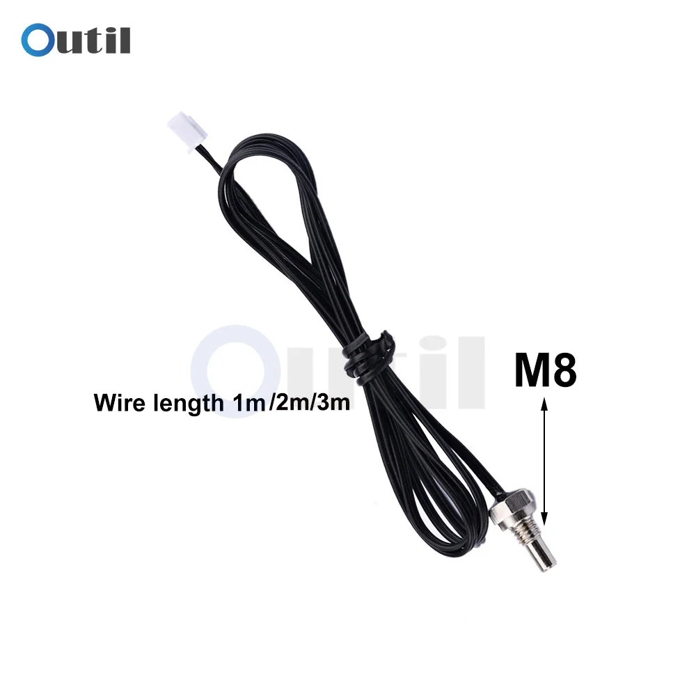 1m 2m 3m Probe Cable NTC 10K Thermistor Temperature Sensor Probe ntc 10k B3435 Waterproof Thermostat Probe Thermistor Wire