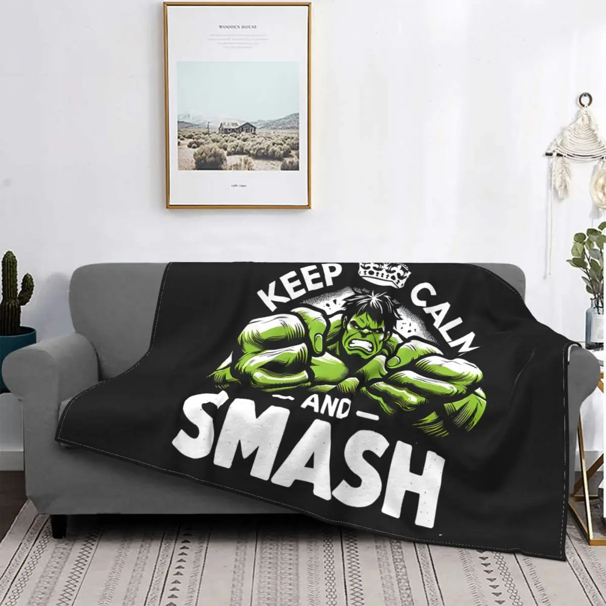 Keep Calm Marvel Hulk Blanket Fleece All Season Breathable Thin Throw Blankets For bed Rug Piece