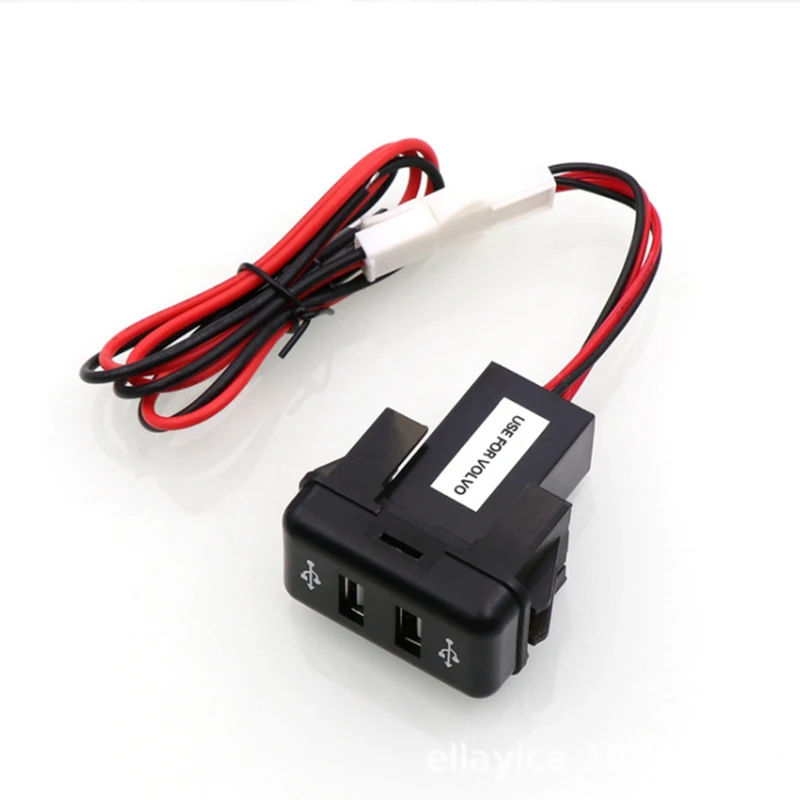 1Pc Dual USB Power Charger For Volvo FH FH12 Truck 2 Ports Fast Charger For Ipad Iphone Android