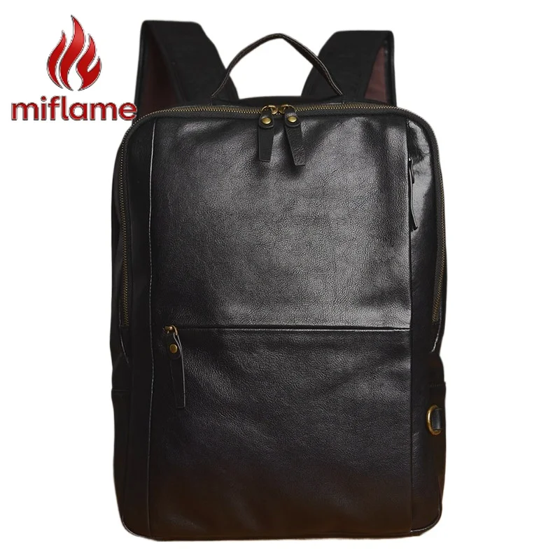 

Genuine Leather Backpack High End Original Korean Style Large Capacity Top Grain Cowhide for Commute Travel School Casual Use