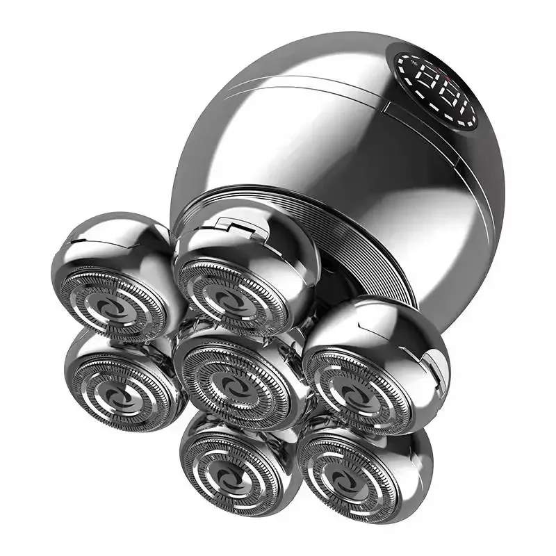 رجل 7 شفرة الحلاقة استبدال رؤوس الحلاقة العائمة قابل للغسل الكهربائية 7D ماكينة حلاقة قادين عدة شفرات القاطع