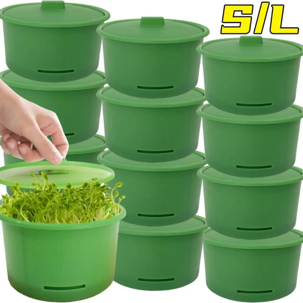 

Stackable Bean Sprout Nursery Pots Split Ventilated Sprouting Tray Efficient Plant Seeding Boxes