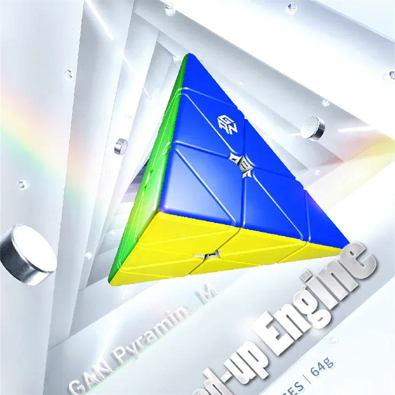 [Ecube] Gan Piramide Magnetische Magie Snelheid Kubus Stickers Professionele Puzzel Speelgoed Kinderen Geschenken Gan Pyraminx