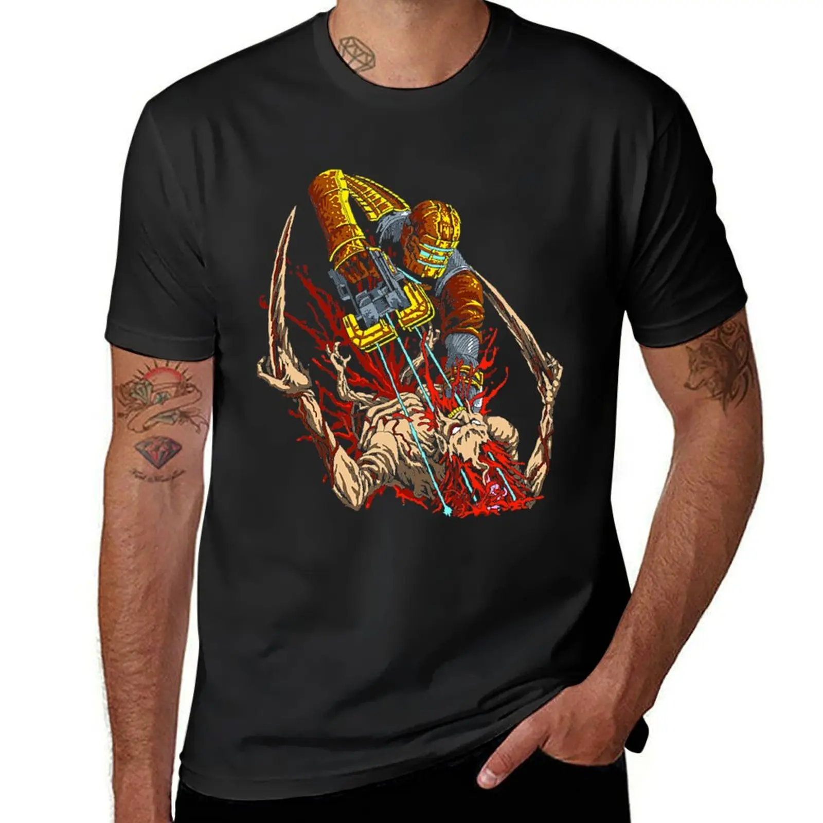 Necro Space - Black shirt T-Shirt graphics new edition men clothings