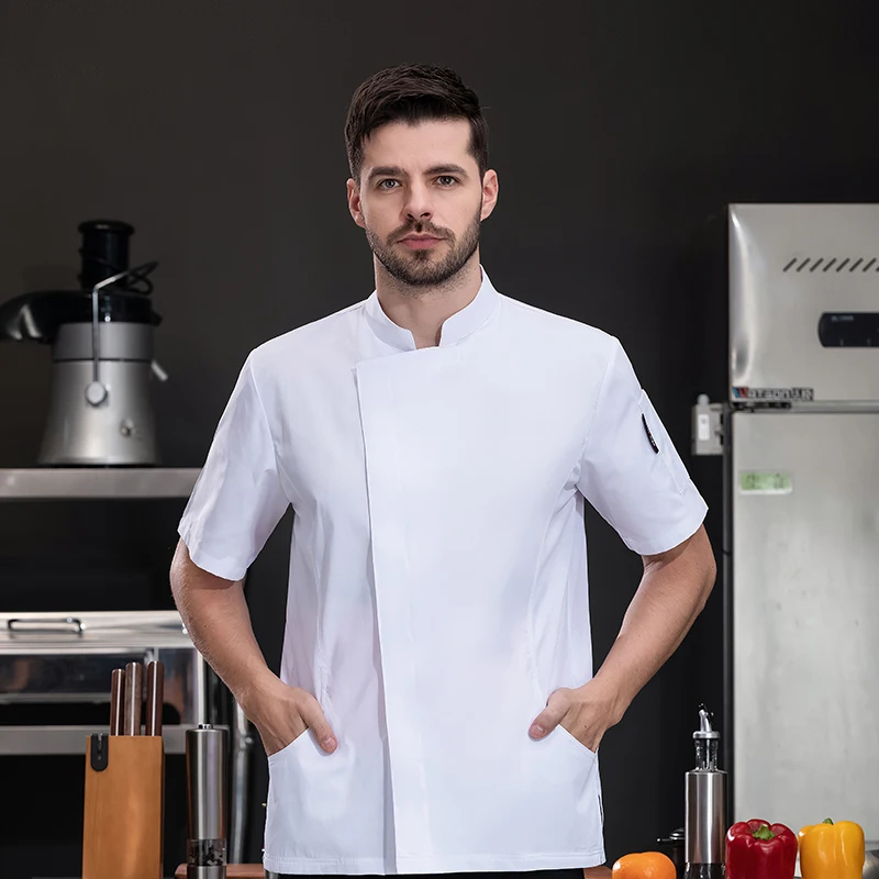 Uniforme de Chef para hombre y mujer, uniforme de camarero, servicio de comida, traje de Chef, chaqueta de cocinero para Hotel, ropa de Catering