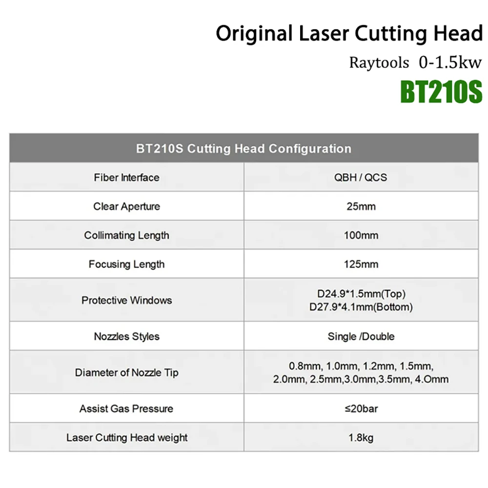 رأس القطع بالليزر الأصلي Raytools BT210S بقدرة 1.5 كيلو وات CL100 FL100 FL125 Empower لرأس القطع بالليزر الليفي Raytools لقطع المعادن #6