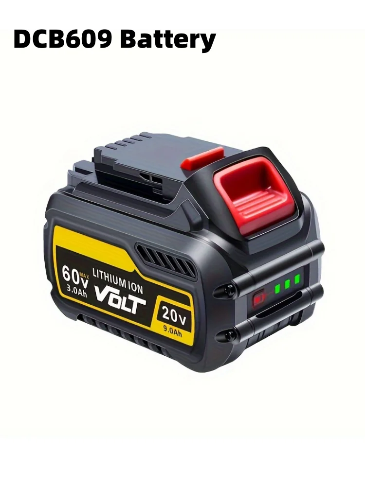 

60V/20V Replace For DEWALT Battery 12.0AH Compatible With DeWalt 20V/60V Power Tools, Replace For Dewalt 20V/60V Battery DCB609