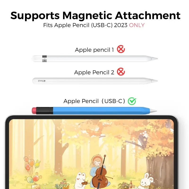 Etui na pióro Apple Pencil 3 USB C 2023 Antypoślizgowe, odporne na zarysowania etui na Apple Pencil 3 3. generacji Akcesoria Nowe