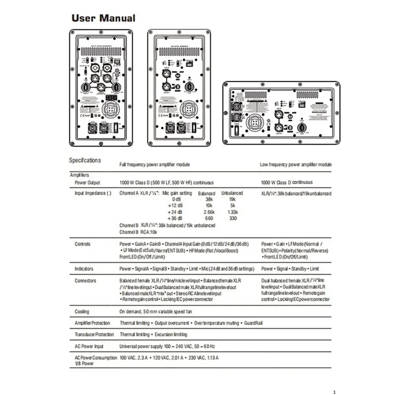 A25P 2X K12A Modulo amplificatore di potenza digitale professionale 1000W Amplificatore di potenza attivo in classe D ampio