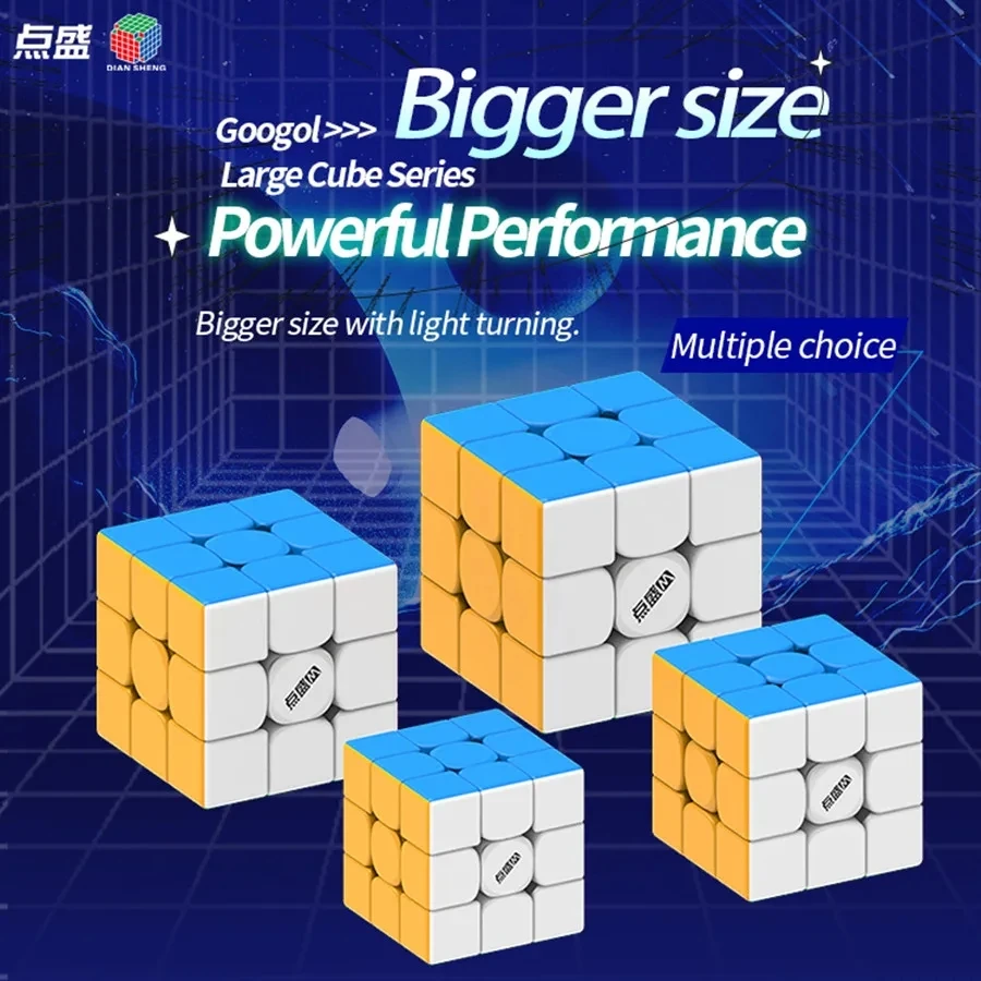 

Diansheng 3x3 Magnetic Magic Cube Size 7cm 8cm 9cm 10cm Professional Puzzle Toys For Children Kids Gift Cubo Magico Toy Puzzle