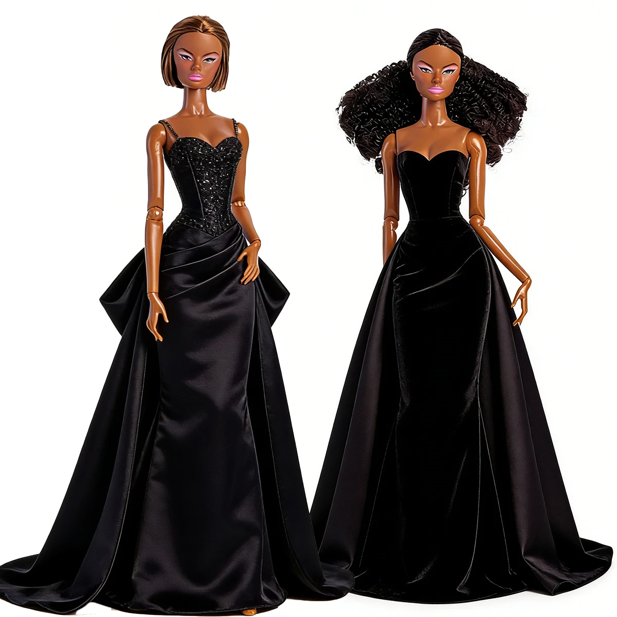 

Xianxian 32cm Supermodel Doll Toy Original Genuine Fashion Short Hair African Doll 1/6 Playful Makeup Black Temperament Dolls