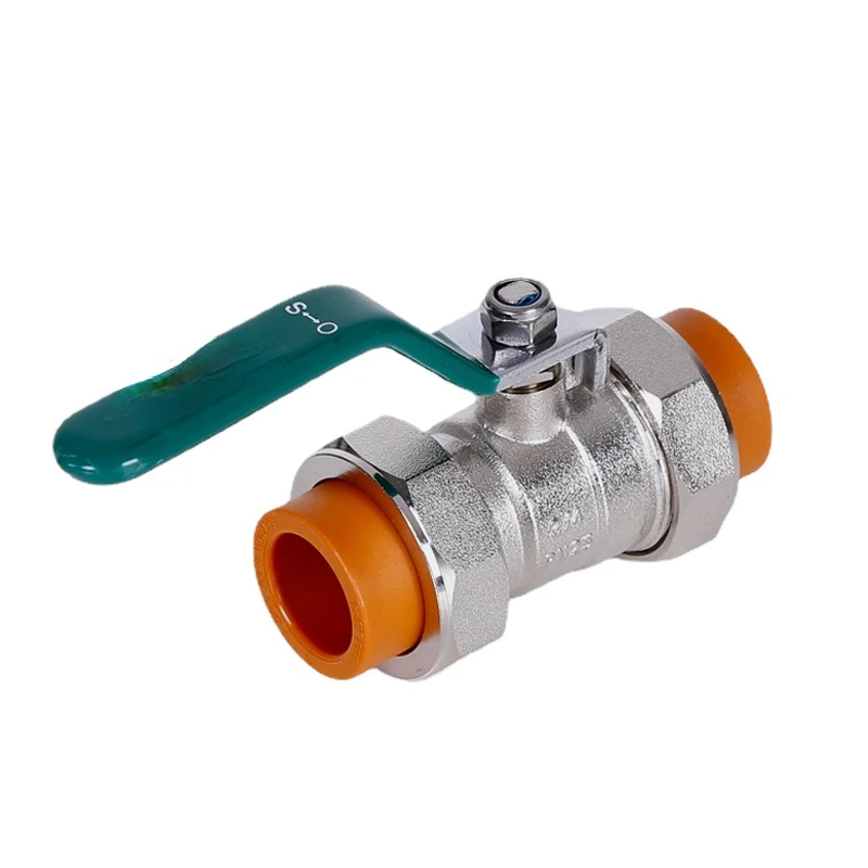 

Brilliant Color Ppr Hose Valve D20 4 Points D25 6 Points Hot Melt Double Joint Ball Valve