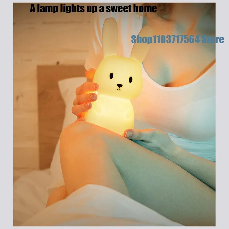 Piggy Pat-Veilleuse en Silicone Rechargeable par USB, Lampe de oral et pour Chambre à Coucher, Cadeau pour Garçon