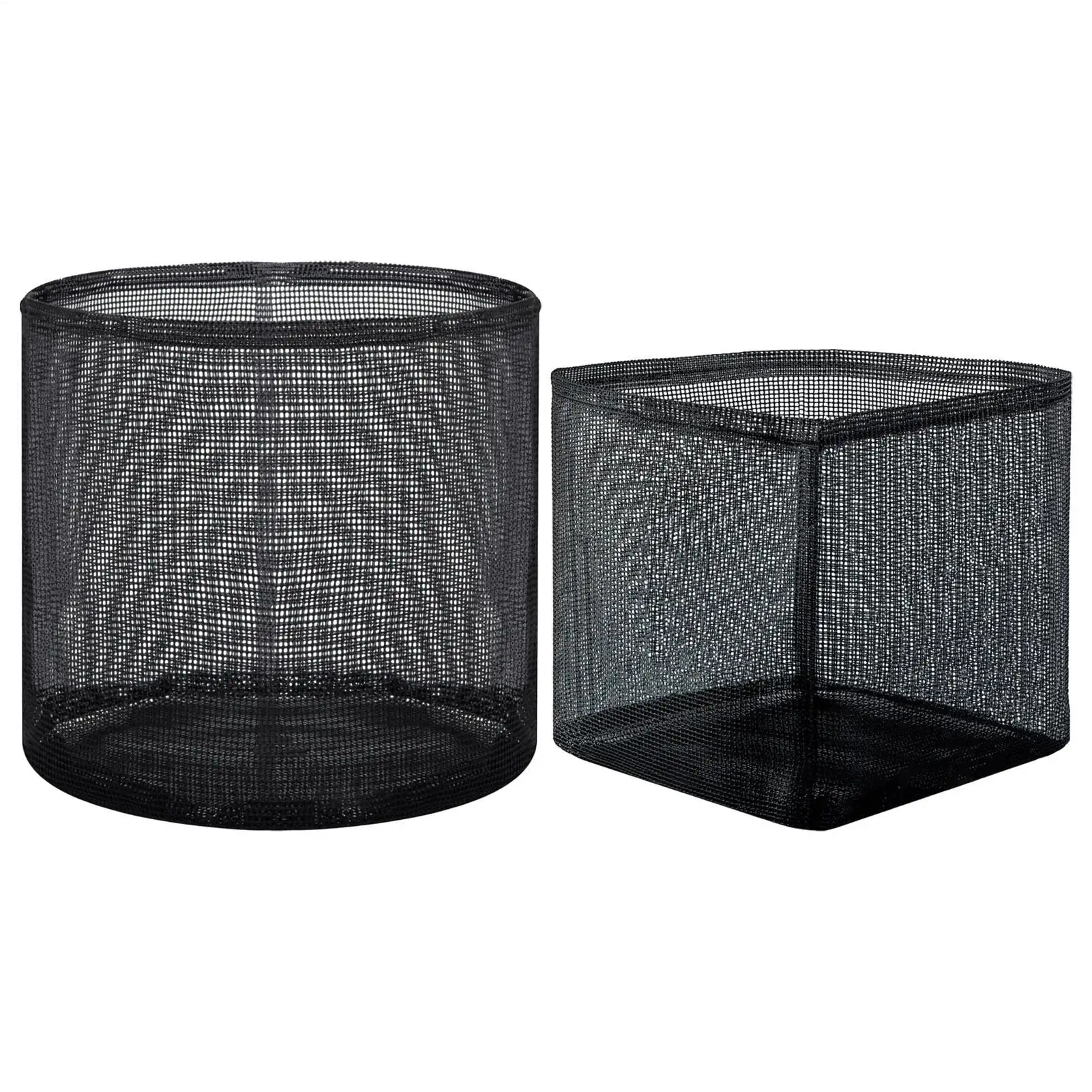4Pcs Breathable Mesh Pond Plant Baskets Reusable Enhanced Root Hydration Aquatic Planting Bags Square/Round Multi-purpose