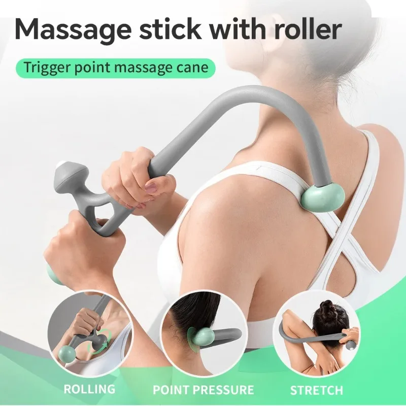 360° Trigger Point For Pain Relief,Portable Manual Shoulder Massager,Suitable for Fitness,Which Can Be The Perfect Gift